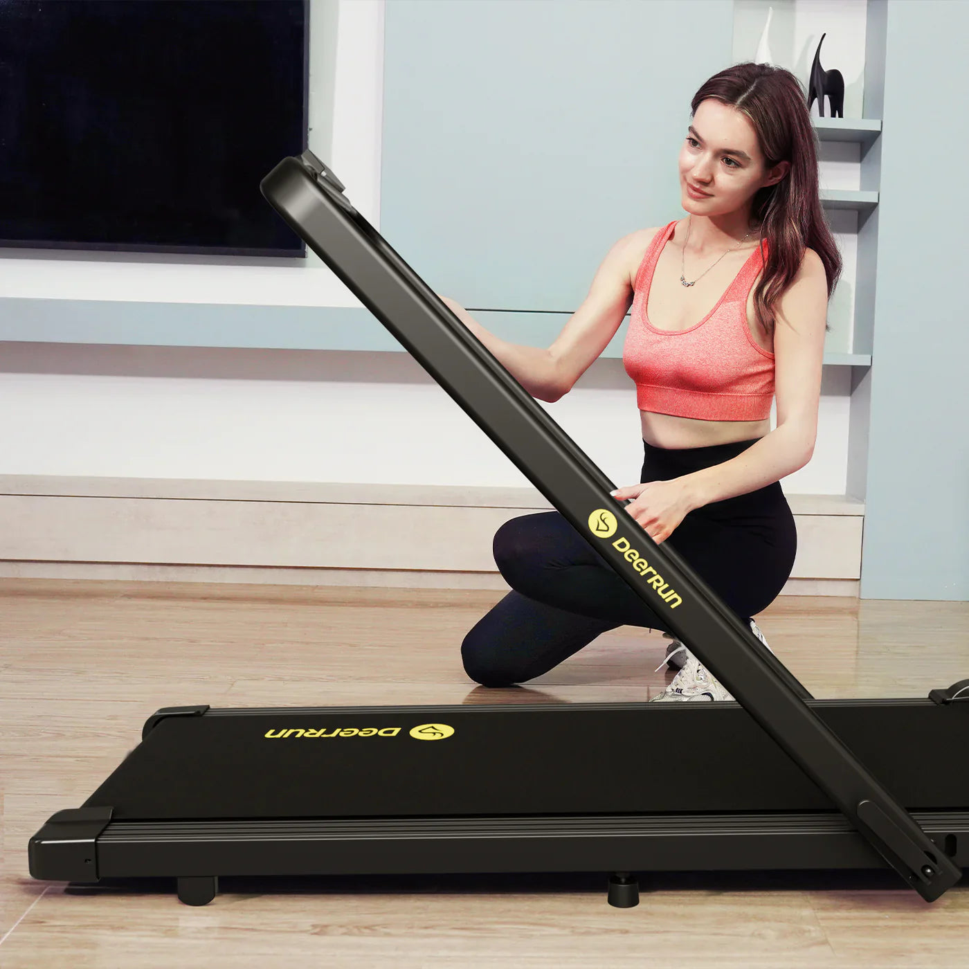 DeerRun A5 Pro Smart 2 in 1 Folding Treadmill with Handrail- 2025 New Upgrade